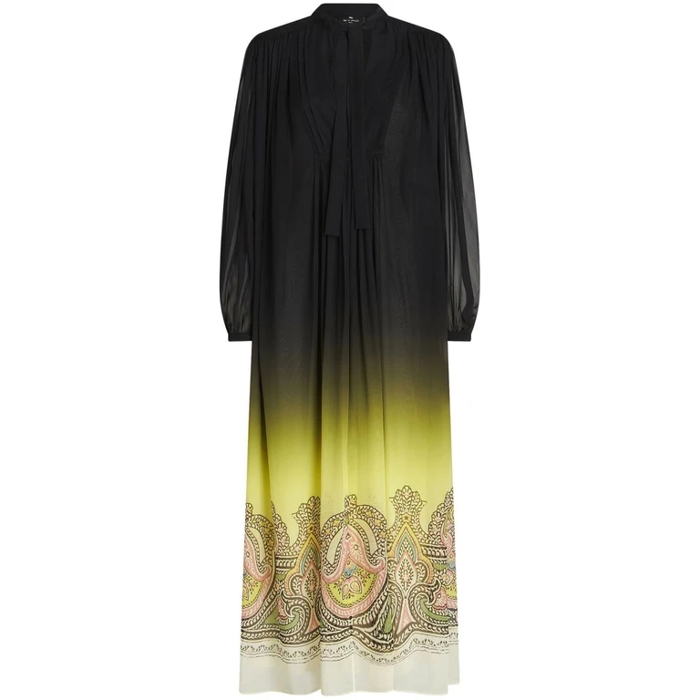 Etro Dresses Black Outer: Silk - Women