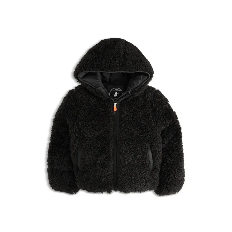 Save The Duck Girls' Kenda Faux Shearling Jacket - Little Kid, Big Kid