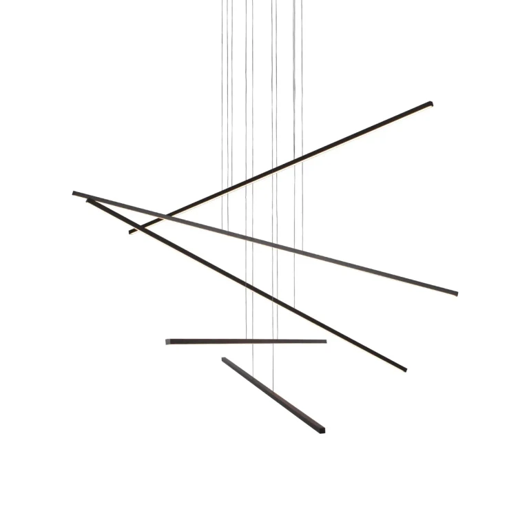 Black LED Pendant from the Vega Minor Collection