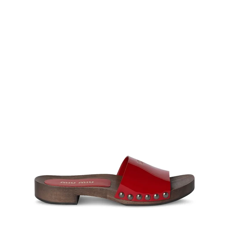 Miu Miu Sandalias Clog Slide para mujer