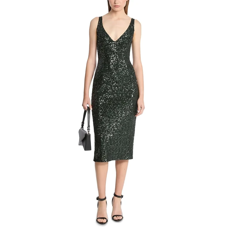 Michael Michael Kors Portrait Sheath Sequin Dress