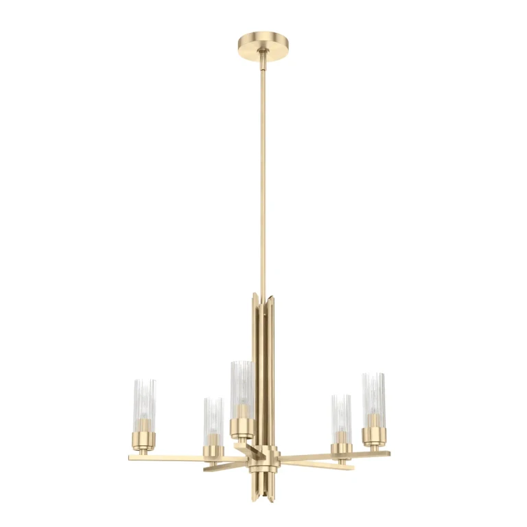 Alturas Gold Five Light Chandelier from the Gatz Collection