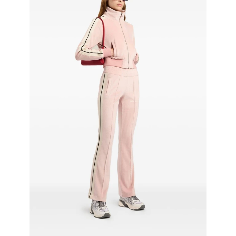 Palm Angels Trousers Pink Fabric - Women