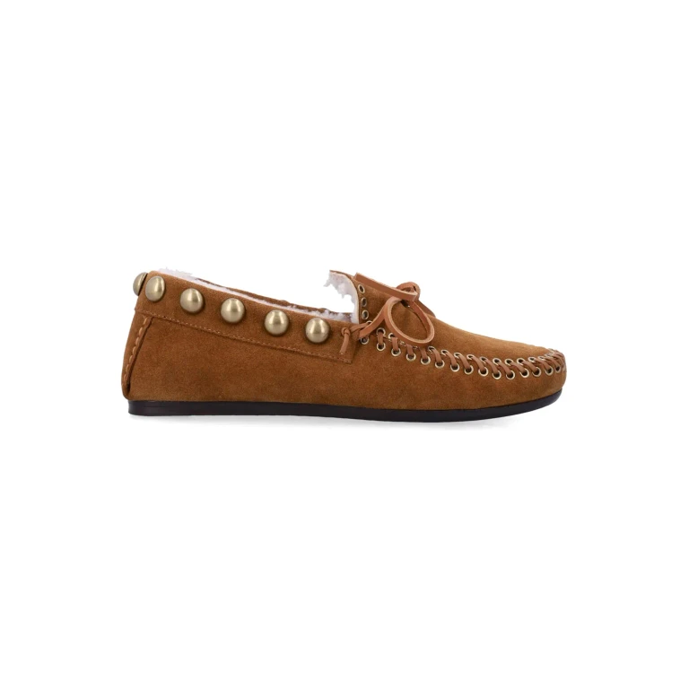 Isabel Marant Fitza Shearling Suede Loafers