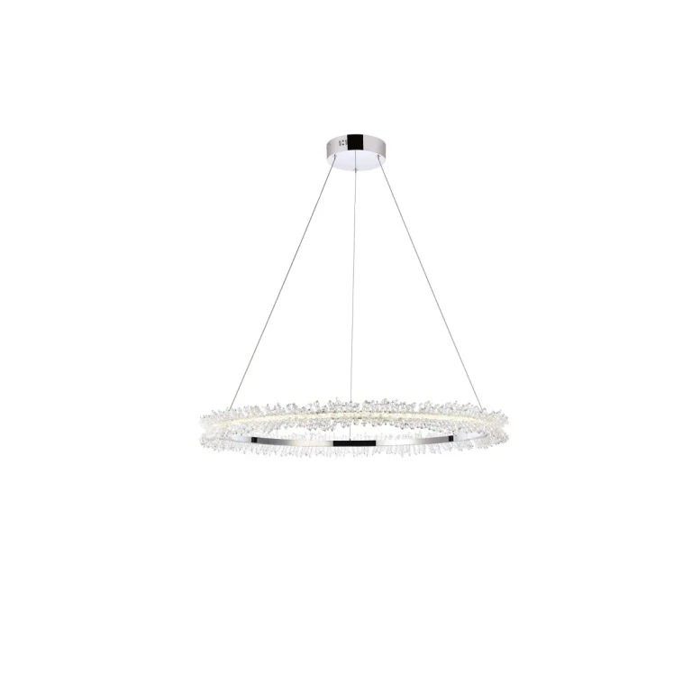 Chrome LED Pendant from the Laurel Collection