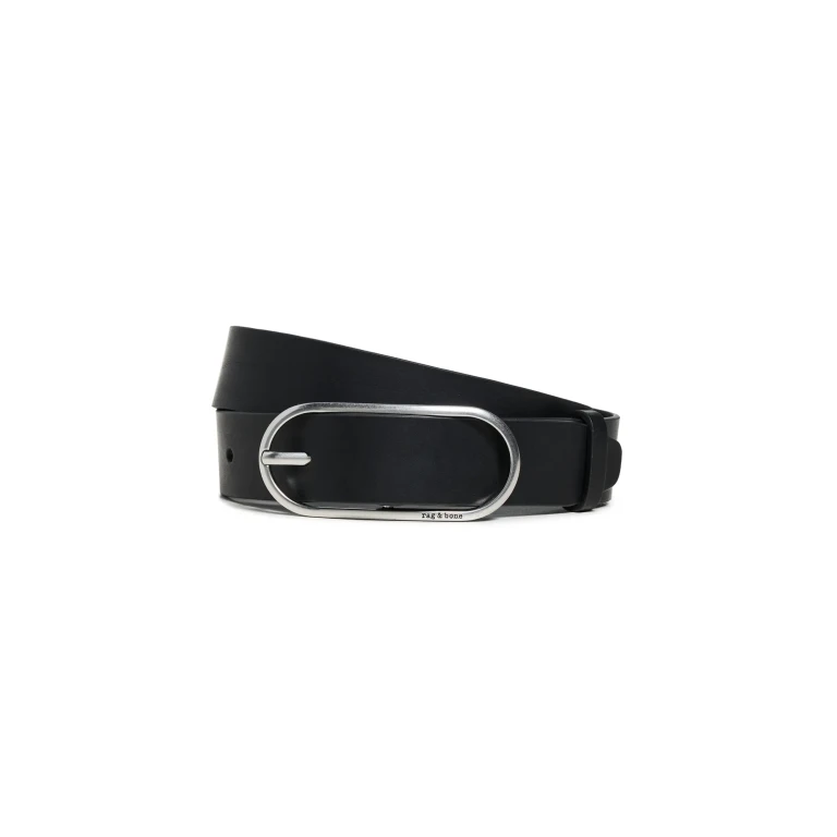 rag & bone Rounded Rebound Belt Black L
