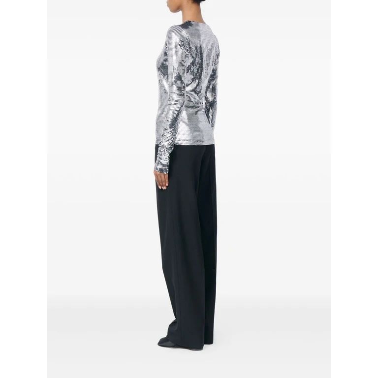 Mm6 Maison Margiela Top Silver - Women
