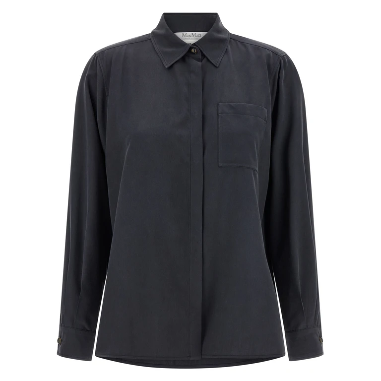 Max Mara Gray Silk Blouse - Women