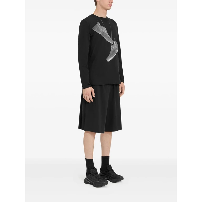 MM6 X SALOMON T-shirts and Polos Black Cotton - Men