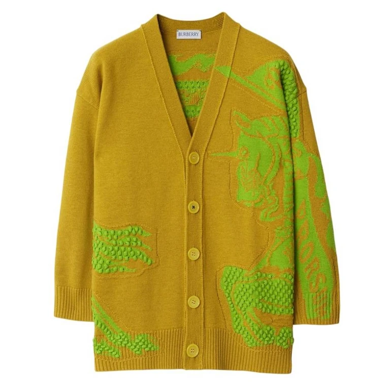 Burberry Kids Bobble EKD Embroidered Cardigan