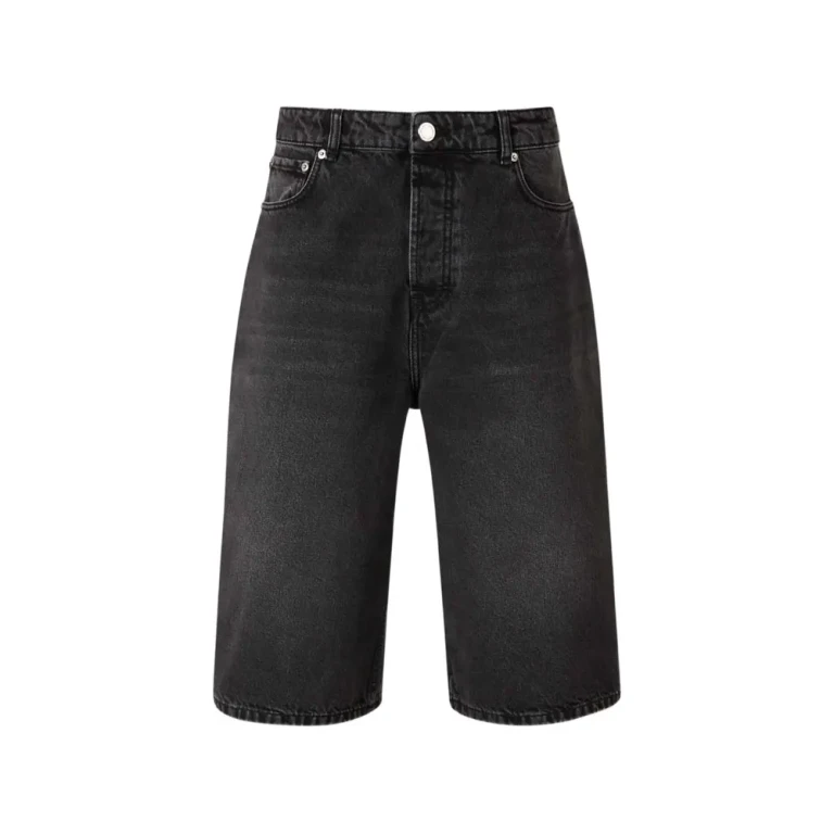 Ami Paris Button Fly Denim Shorts