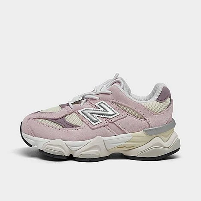 New Balance Girls' Toddler 9060 Casual Shoes in Rose Sugar/Ice Wine Size: 4.0