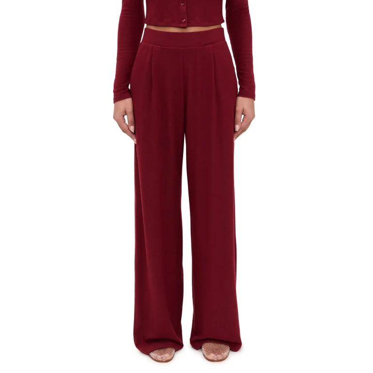 Leset Lauren Pleated Pocket Pants Black L