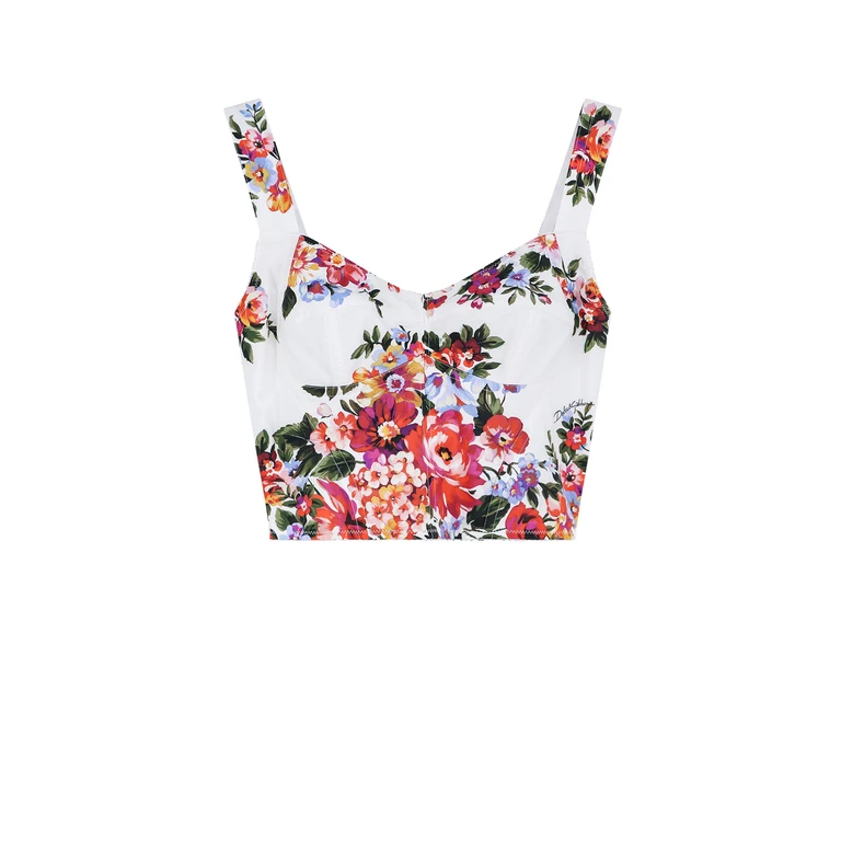 Dolce & Gabbana Top Rose F. do Nero %70 Co %05 Ea %25 Pa - Women