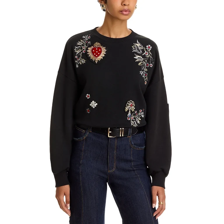 Cinq a Sept Heritage Patch Brand Sweatshirt