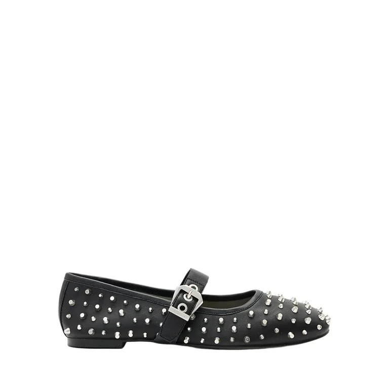 Allsaints Women's Holly Studded Mary Jane Flats