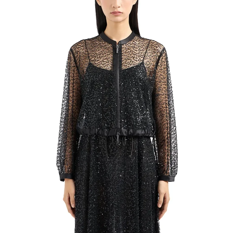 Emporio Armani Sheer Sequin Jacket