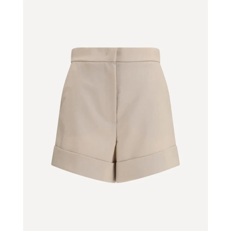 Max Mara shorts van mohair en zijden canvas