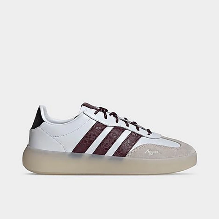 adidas Men's Barreda Decode Texas A & M Aggies Casual Shoes in Cloud White/Team Maroon/Black Size: 11.0