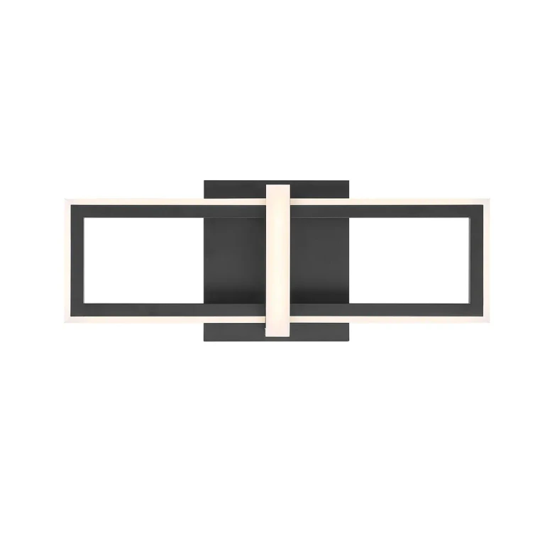 Black LED Wall Sconce from the Bordo Collection