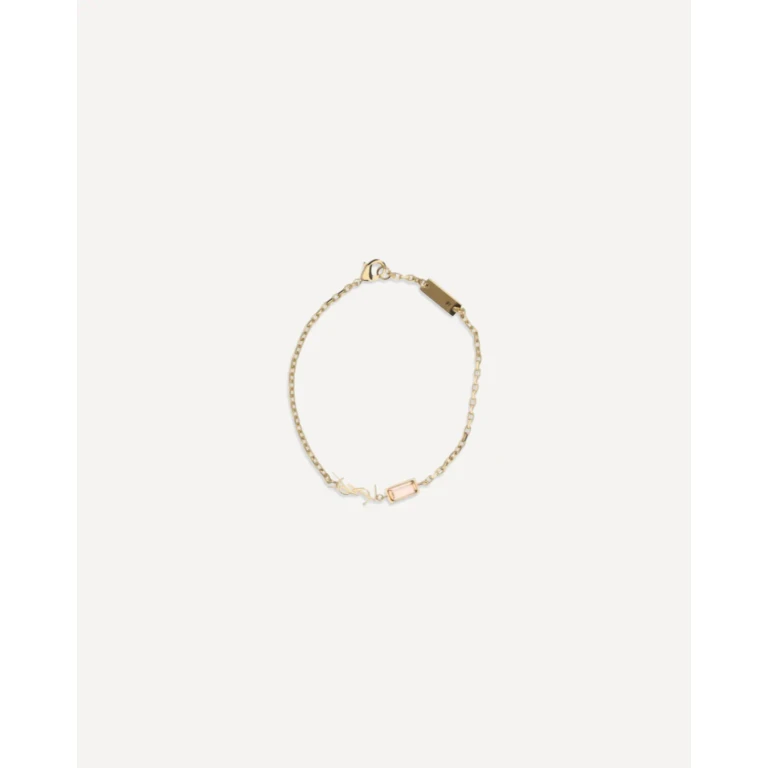 SAINT LAURENT 'Cassandre' bracelet with strass Woman S