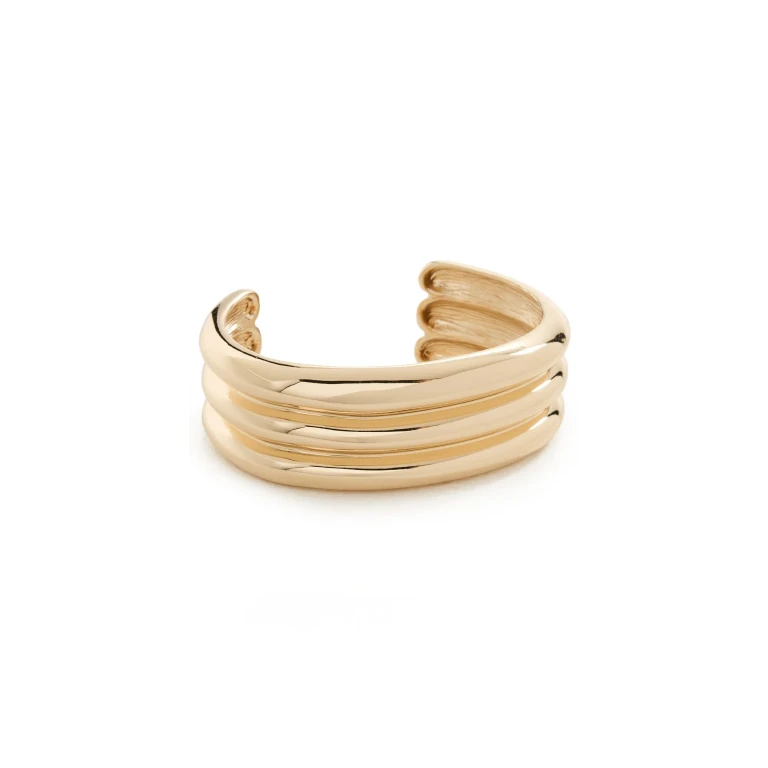 BaubleBar Leigh Cuff Gold One Size
