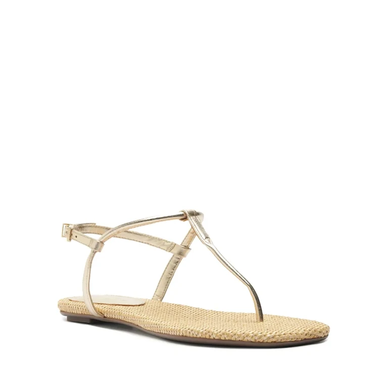 Schutz Women's Elsha Flat T Strap Sandals