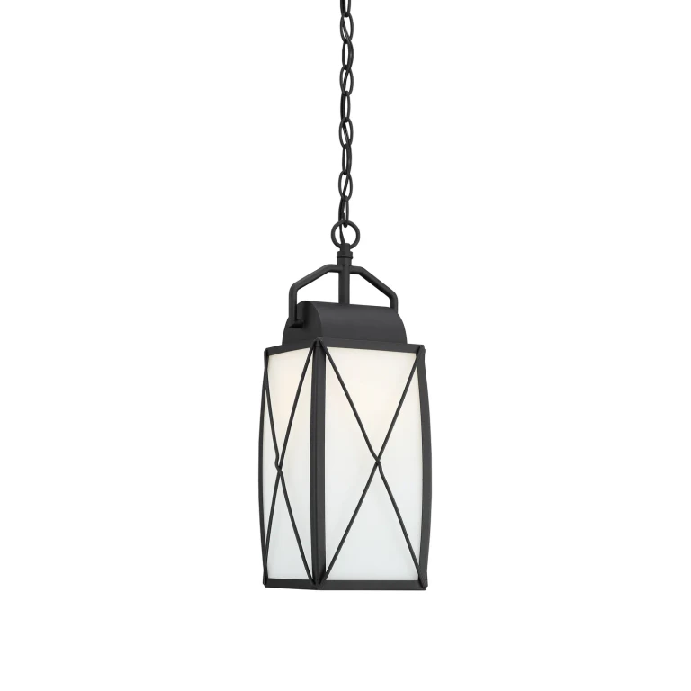 Black One Light Hanging Lantern from the Fairlington Collection