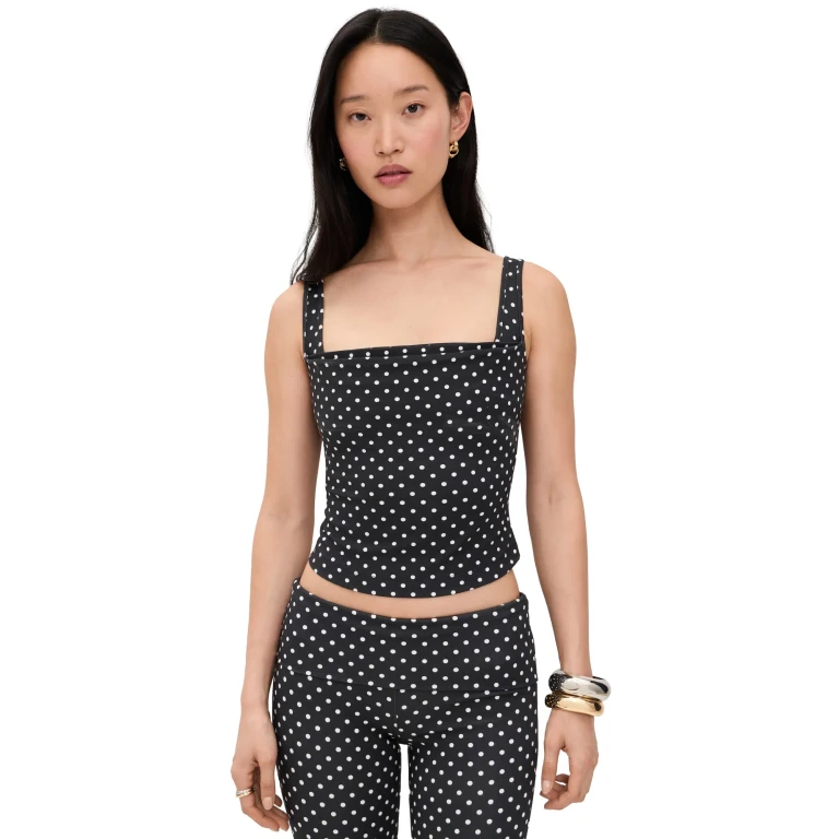 Miaou Luna Top Black Small Dot XS