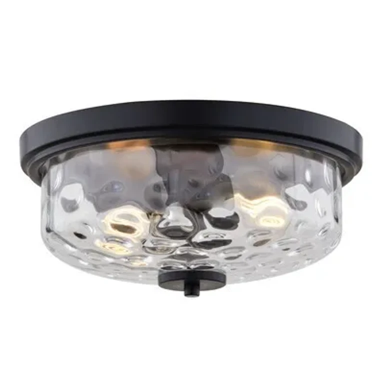 Matte Black Flush Mount from the Northlake Collection