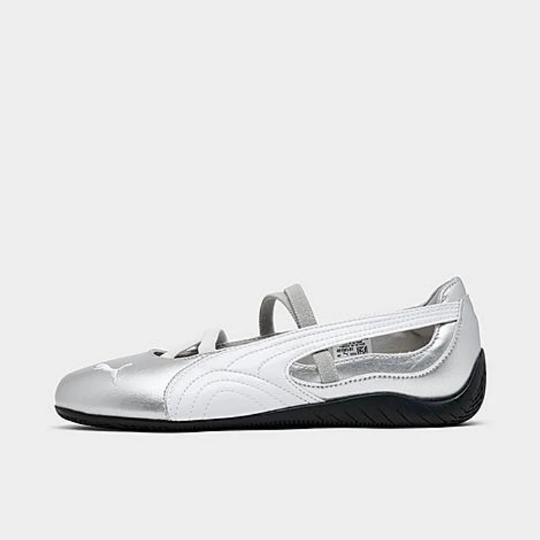 Women's Puma Speedcat Ballet Shoes in Puma Silver/Puma White Size: 10.5