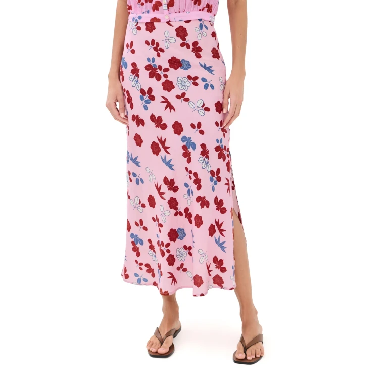 Alix of Bohemia Lyra Tutu Bloom Silk Skirt Light Pink M