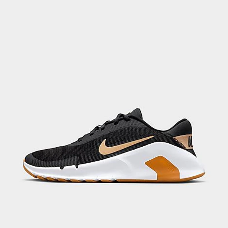 Nike Men's Flex Train Training Shoes in Black/White/Parachute Beige Size: 6.0