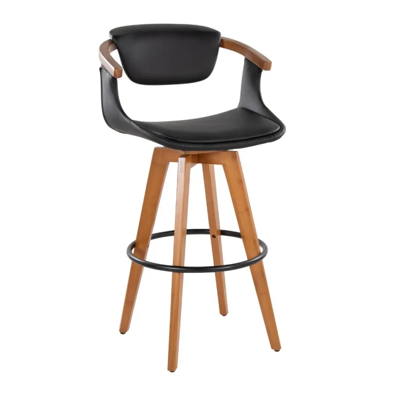 Oracle Black and Brown Barstool