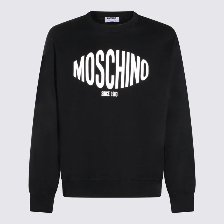 Moschino Sweaters Black _100 % Co - Men