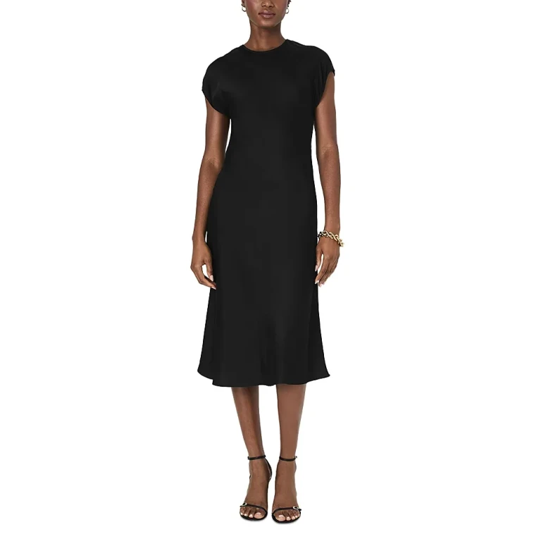 French Connection Ennis Satin Column Midi Dress