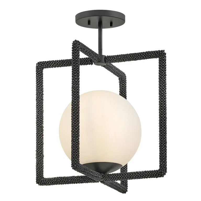 Painted Black Oxide LED Convertible Semi-Flush Mount from the Keona Collection