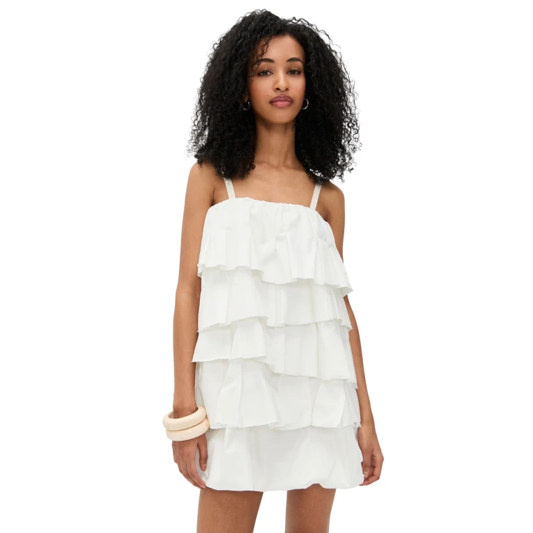 Lee Mathews Annie Mini Dress Natural 1