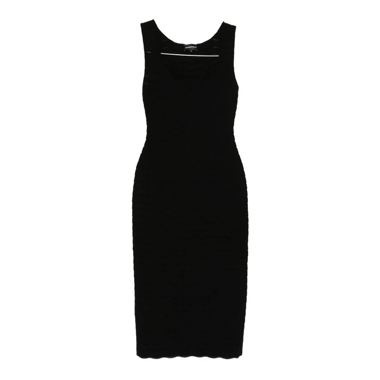 Emporio Armani Robe Au Genou - Noir