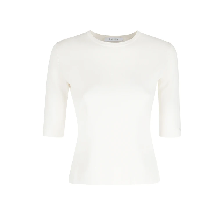 Max Mara Pure Faida Nude & Neutrals Viscosa Poliamide Maglia - Women