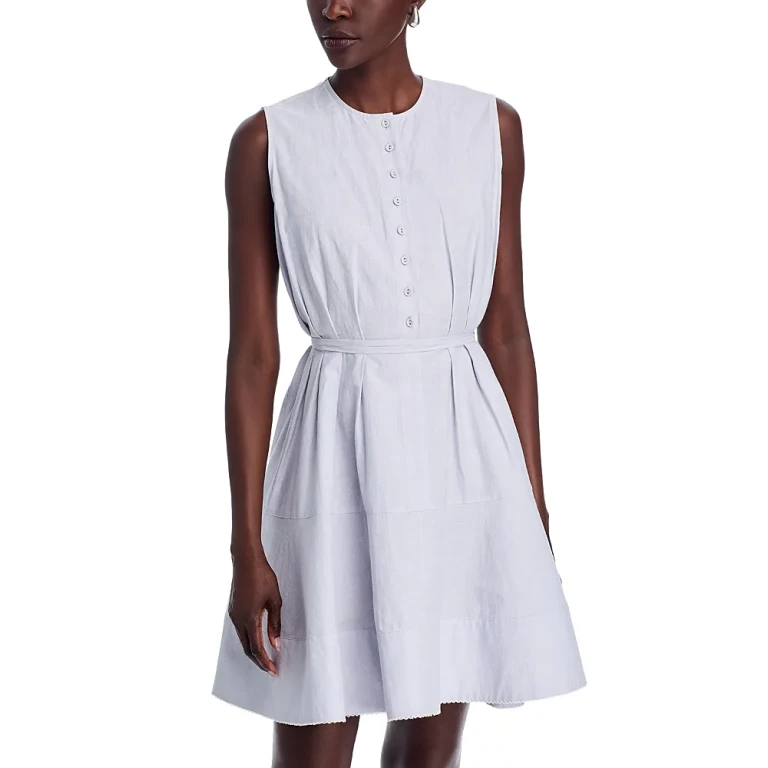 Proenza Schouler White Label Kenzie Linen and Cotton Dress