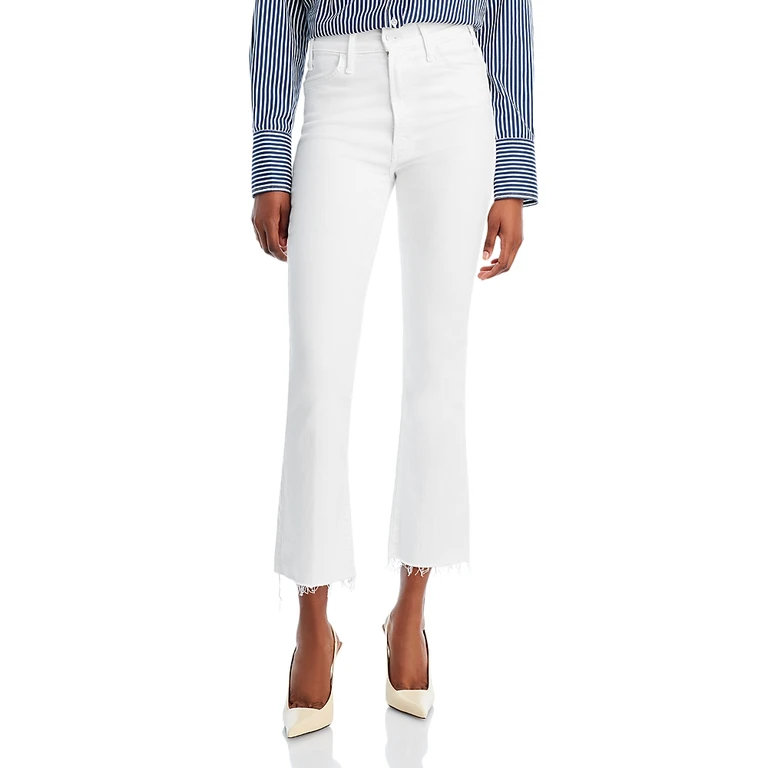 MOTHER The Hustler Ankle Fray Jeans Fairest of Them All 28