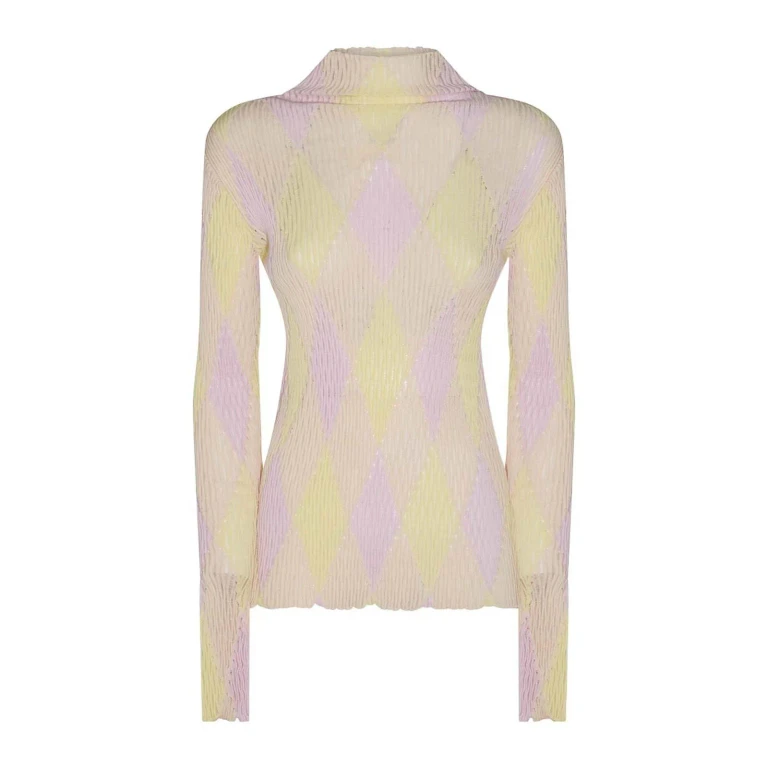 Burberry Pull Col Rond - Multicolore