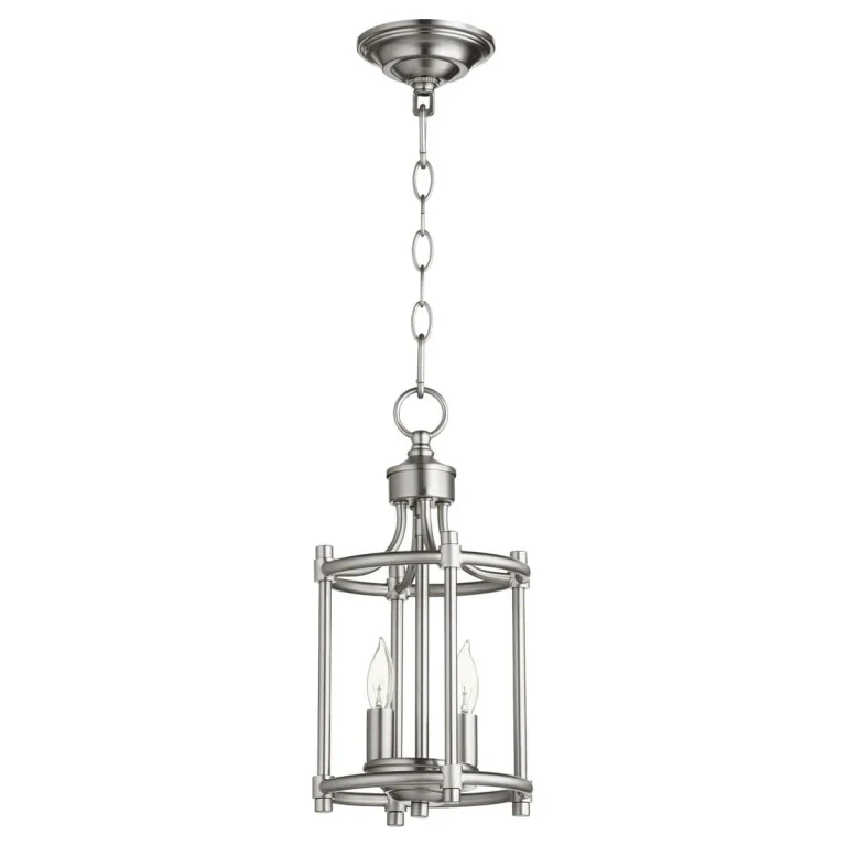 Quorum Rossington 2-Light 8" Foyer Light in Satin Nickel