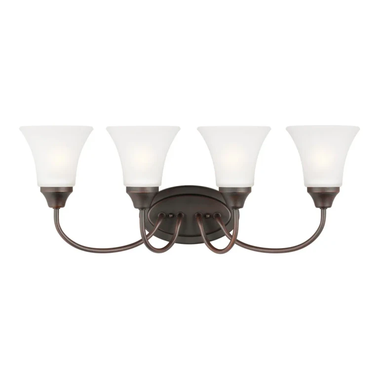 Holman 4-Light Bathroom Vanity Light in Bronze