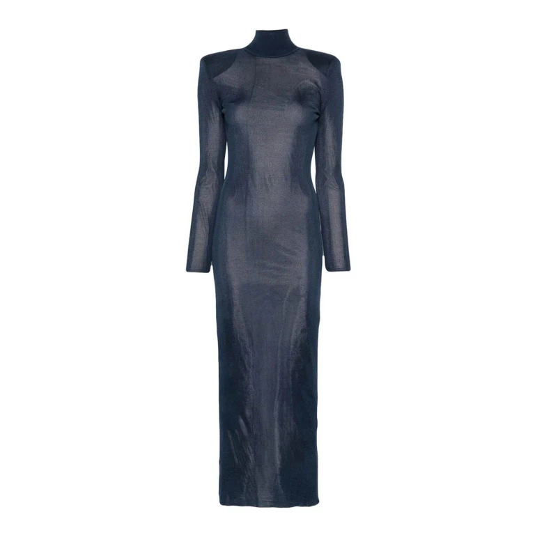 Self Portrait Maxi Robe - Bleu