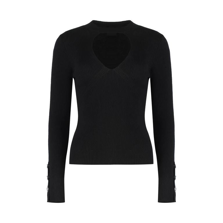 Pinko Rabbocco Knitted Wool-blend Top