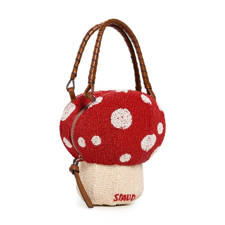 STAUD Shroom Beaded Bag Mushroom One Size