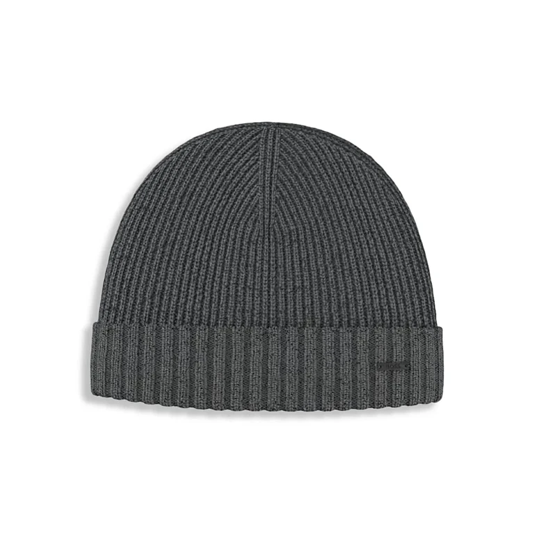 Boss Hugo Boss Fati Wool Ribbed Knit Beanie