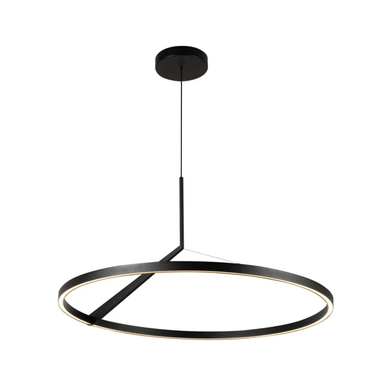 Black LED Pendant from the Roda Collection